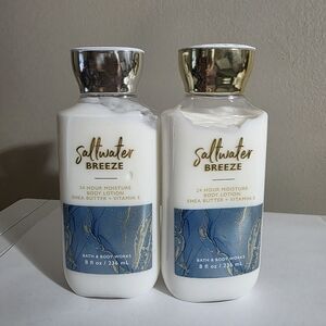 BATH AND BODY WORKS SALTWATER BREEZE LOTION X2